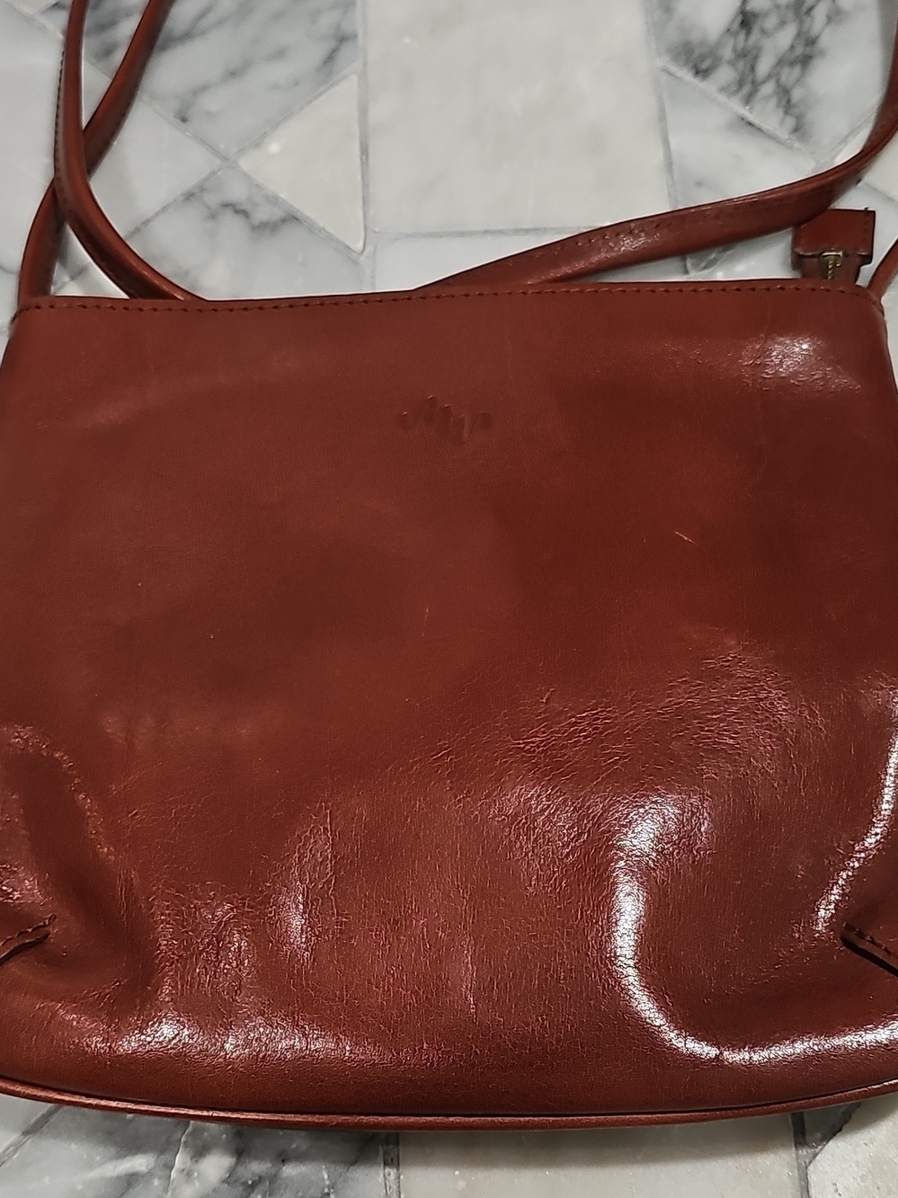 Monsac Leather Crossbody Bag in Classic Brown